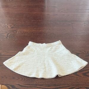 Crewcuts Cream Textured Kids Skirt
